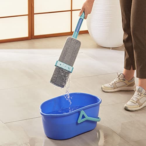 Spontex Balai serpillère Easy System Max+ - Microfibre - Nettoyage des sols stratifiés - Pente et carreaux