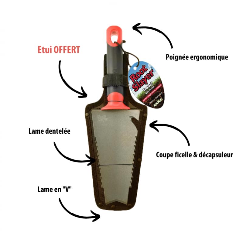 Venteo RootSlayer™ - Outils légers polyvalents pour jardin et extérieur - Pack outillage durable de qualité